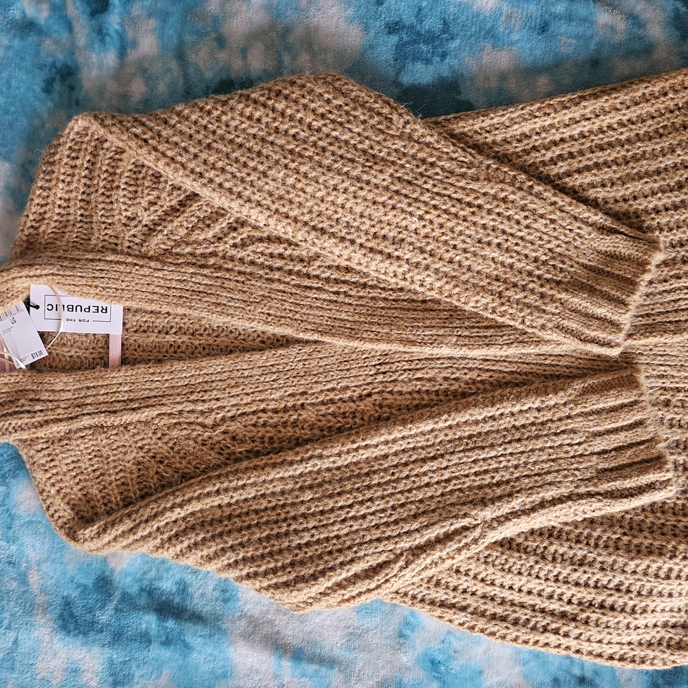Refuge Tan Knit Sweater